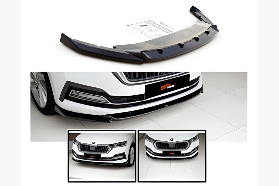 Skoda Octavia IV A8 2020- Front Lip Spoiler DPT (Schwarz Glanz) Foto 2