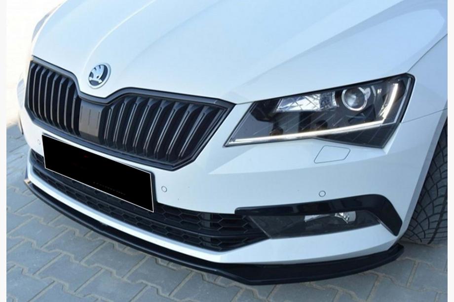 Skoda Superb 2015-2024 Frontlippe DPT V-2 (2015-2020, Schwarz Glanz) Foto 2