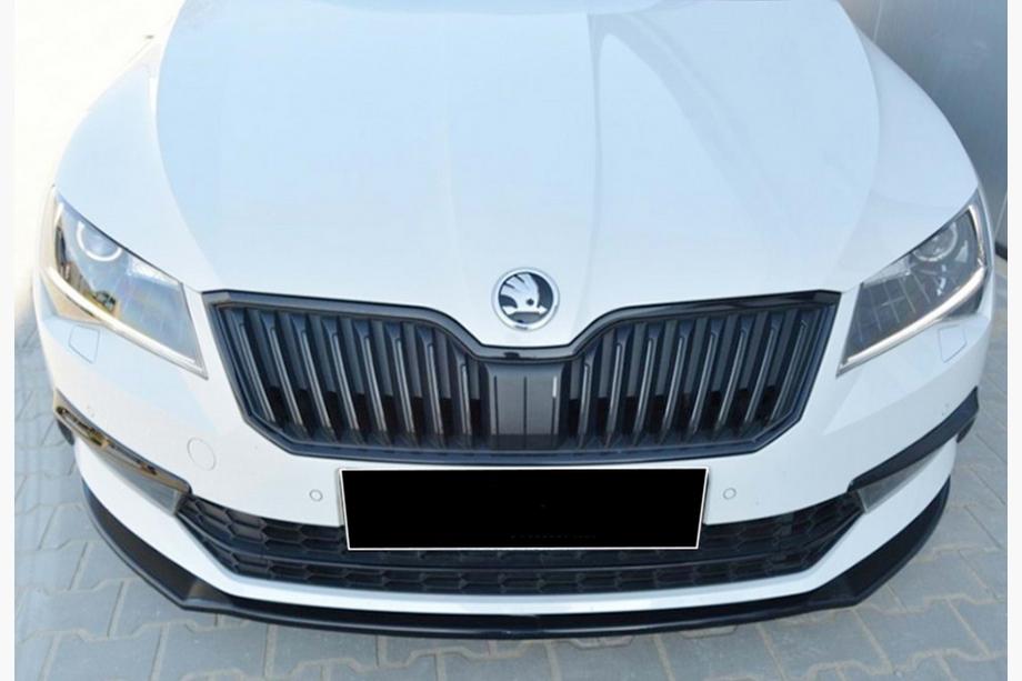 Skoda Superb 2015-2024 Frontlippe DPT V-2 (2015-2020, Schwarz Glanz) Foto 4