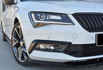 Skoda Superb 2015-2024 Frontlippe Stoßstange DPT V-4 (2015-2020, Schwarz Glanz) Foto 2
