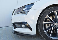 Skoda Superb 2015-2024 Frontlippe Stoßstange DPT V-4 (2015-2020, Schwarz Glanz) Foto 3