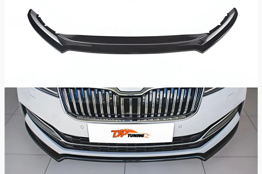 Skoda Superb 2015-2024 Frontlippe DPT V-4 (2021-, Schwarz Glanz) Image