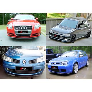 Universelle Frontlippe DPT V-6 (ABS, Schwarz Glanz) Foto 1