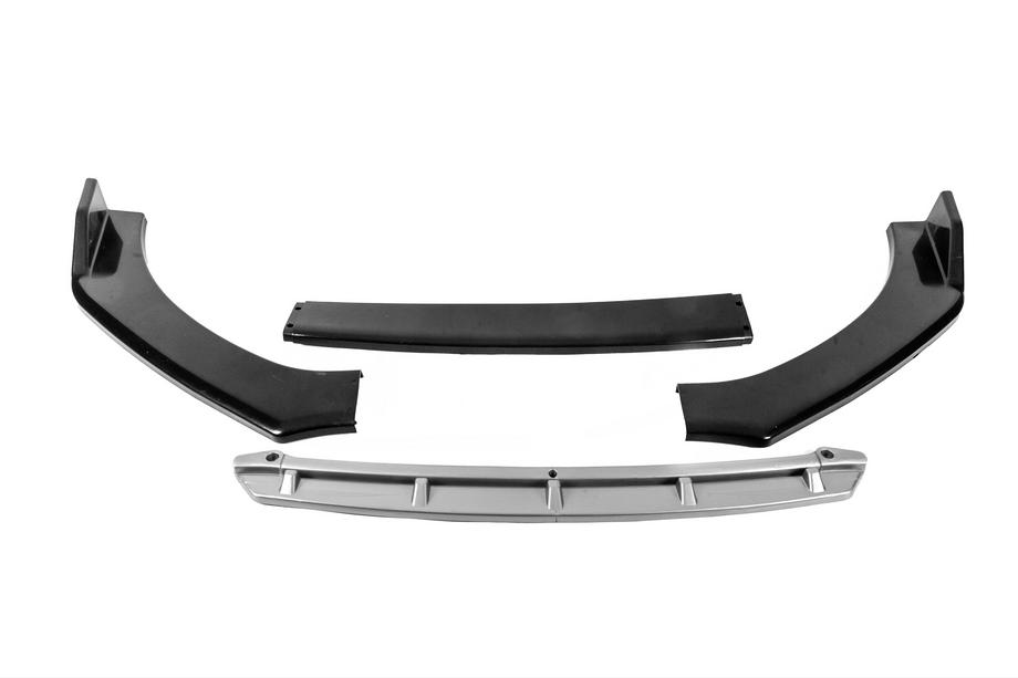 Universelle Frontlippe DPT Black V-2 (ABS, Schwarz Glanz/Grau) Foto 4