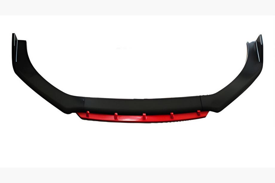 Universelle Front Lip Spoiler DPT Red V-2 (ABS, Schwarz Glanz) Image