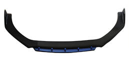 Universelle Frontlippe DPT Blue V-2 (ABS, Schwarz Glanz) Foto 1