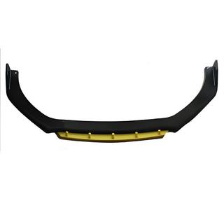 Universelle Frontlippe DPT Yellow V-2 (ABS, Schwarz Glanz)
