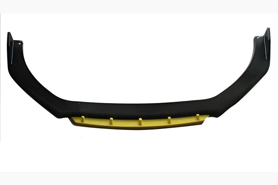 Universelle Frontlippe DPT Yellow V-2 (ABS, Schwarz Glanz) Foto 1