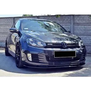 Frontlippe DPT V-2 (für GTI, Schwarz Glanz) Volkswagen Golf 6 2008-2014 Foto 2
