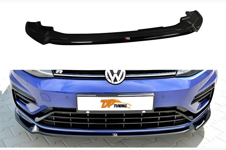Volkswagen Golf 7/E-Golf 2012-2020 Frontlippe DPT V-3 (für R / R-Line HB, 2017-2019, Schwarz Glanz) Image