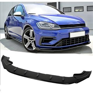 Frontlippe DPT V-4 (für R / R-Line HB, 2017-2019, Schwarz Glanz) Volkswagen Golf 7/E-Golf 2012-2020 Foto 1