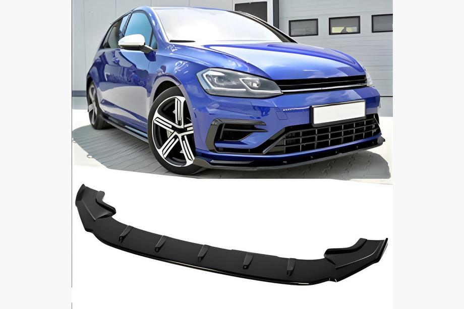 Volkswagen Golf 7/E-Golf 2012-2020 Frontlippe DPT V-4 (für R / R-Line HB, 2017-2019, Schwarz Glanz) Image