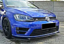 Volkswagen Golf 7/E-Golf 2012-2020 Frontlippe DPT V-2 (für R / R-Line HB, 2012-2017, Schwarz Glanz) Foto 2