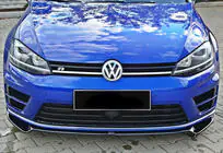 Volkswagen Golf 7/E-Golf 2012-2020 Frontlippe DPT V-2 (für R / R-Line HB, 2012-2017, Schwarz Glanz) Foto 3