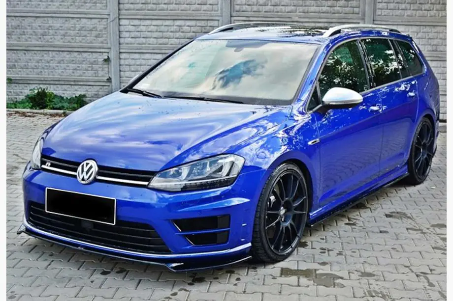Volkswagen Golf 7/E-Golf 2012-2020 Frontlippe DPT V-2 (für R / R-Line HB, 2012-2017, Schwarz Glanz) Image