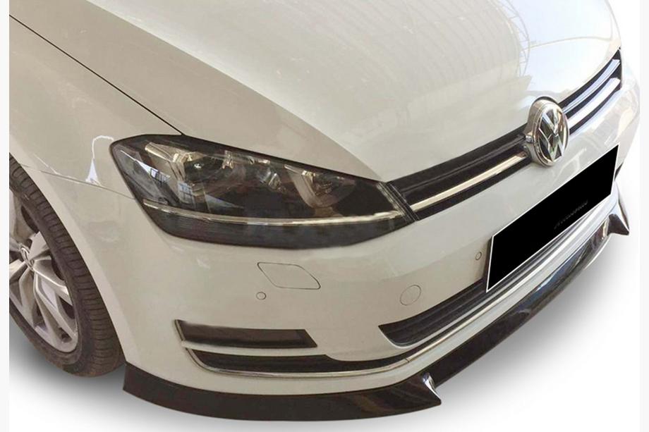 Volkswagen Golf 7/E-Golf 2012-2020 Frontlippe DPT V-4 (für Serienstoßstange, 2012-2017, Schwarz Glanz) Foto 1