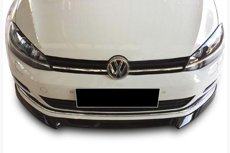 Volkswagen Golf 7/E-Golf 2012-2020 Frontlippe DPT V-4 (für Serienstoßstange, 2012-2017, Schwarz Glanz) Foto 2