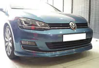 Volkswagen Golf 7/E-Golf 2012-2020 Frontlippe DPT V-2 (für Serienstoßstange, 2012-2017, Schwarz Glanz) Foto 1