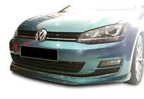 Volkswagen Golf 7/E-Golf 2012-2020 Frontlippe DPT V-2 (für Serienstoßstange, 2012-2017, Schwarz Glanz) Foto 2