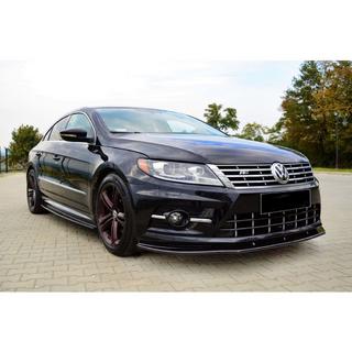 Frontlippe DPT (für R-Line, 2008-2011, Schwarz Glanz) Volkswagen Passat СС 2008-2017 Foto 2