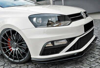 Volkswagen Polo 2010-2017 Front Lip Spoiler DPT (für GTI, 2014-2017, Schwarz Glanz) Foto 3