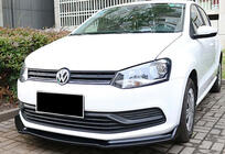 Volkswagen Polo 2010-2017 Frontlippe DPT V-2 (Schwarz Glanz) Foto 2