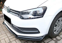 Volkswagen Polo 2010-2017 Frontlippe DPT V-2 (Schwarz Glanz) Foto 1
