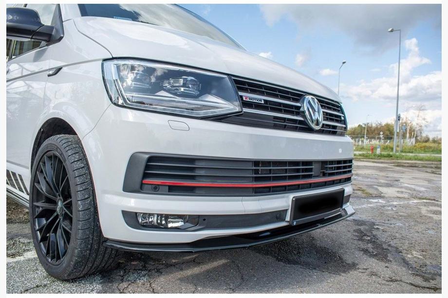 Volkswagen T5 Transporter 2003-2010 Frontlippe DPT (Schwarz Glanz) Foto 1