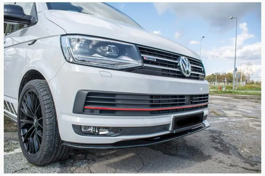 Volkswagen T5 Transporter 2003-2010 Frontlippe DPT (Schwarz Glanz) Image