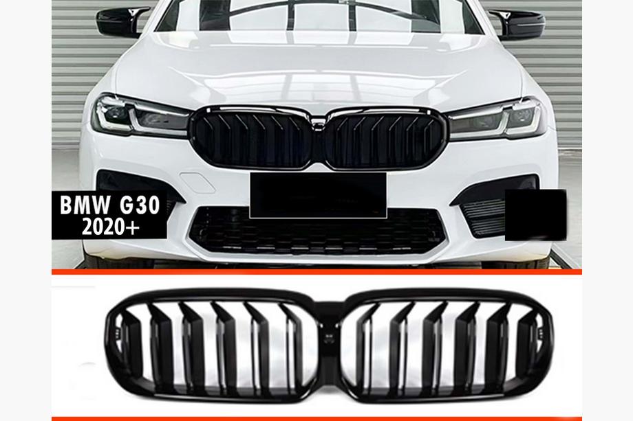 BMW 5er G30/G31 2017–2023 Nieren-Kühlergrill M-Look (2021-2023, Schwarz Hochglanz) Foto 3