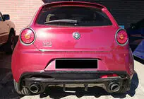 Alfa Romeo MiTo 2008-2018 Heckdiffusor DPT (Schwarz Glanz) Foto 2