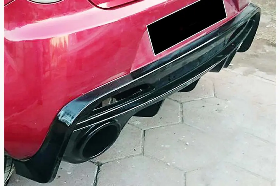 Alfa Romeo MiTo 2008-2018 Heckdiffusor DPT (Schwarz Glanz) Image