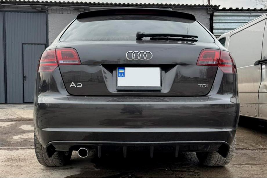 Audi A3 2003-2012 Heckdiffusor DPT (2008-2010, Schwarz Glanz) Image