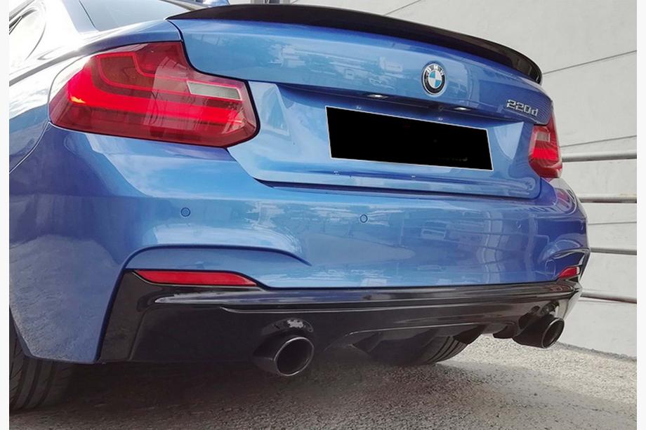 BMW 2 Series F22/F23 2014-2021 Heckdiffusor DPT (Schwarz Glanz) Foto 5