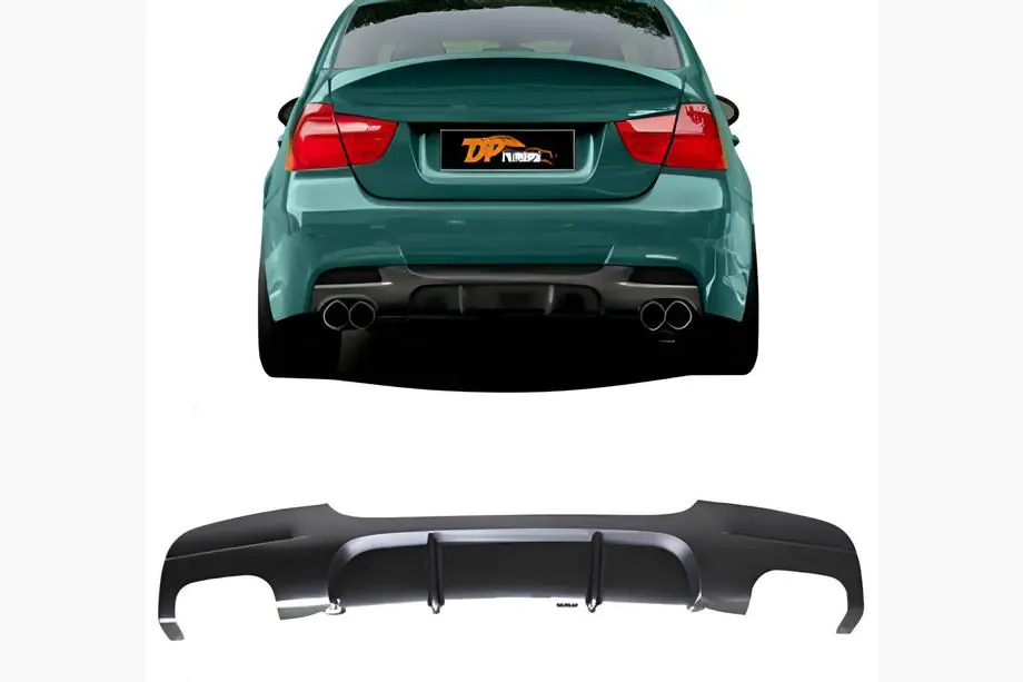 BMW 3 Series E90/E91 2005-2011 Heckdiffusor DPT V-3 (für E90 M-Sport, Schwarz Glanz) Image