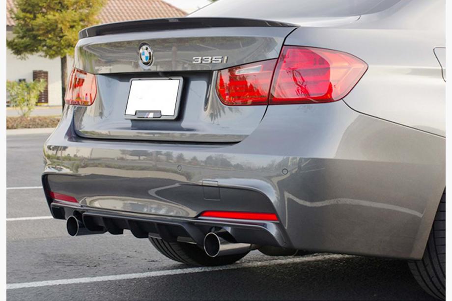 BMW 3 Series F30/F31 2012-2019 Heckdiffusor DPT V-4 (für M-Performance, Schwarz Glanz) Foto 1