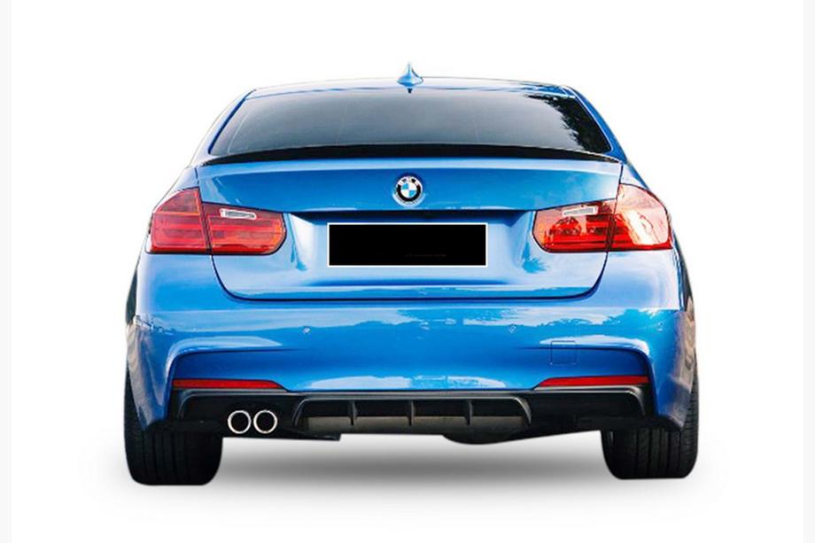 BMW 3 Series F30/F31 2012-2019 Heckdiffusor DPT V-5 (für M-Performance, Schwarz Glanz) Image