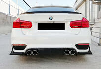 BMW 3 Series F30/F31 2012-2019 Heckdiffusor DPT V-6 (für M3, Schwarz Glanz) Foto 1