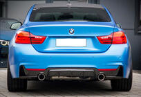 BMW 4 Series F32/F33/F36 2012-2020 Heckdiffusor DPT V-1 (für M-Performance, Schwarz Glanz) Foto 1