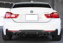 BMW 4 Series F32/F33/F36 2012-2020 Heckdiffusor DPT V-2 (für M-Performance, Schwarz Glanz) Foto 1