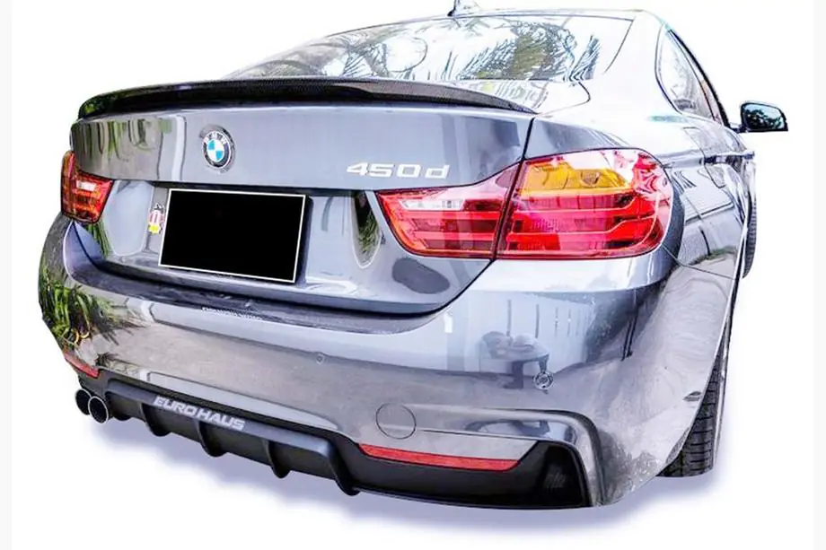 BMW 4 Series F32/F33/F36 2012-2020 Heckdiffusor DPT V-3 (für M-Performans, Coupe, Schwarz Glanz) Image