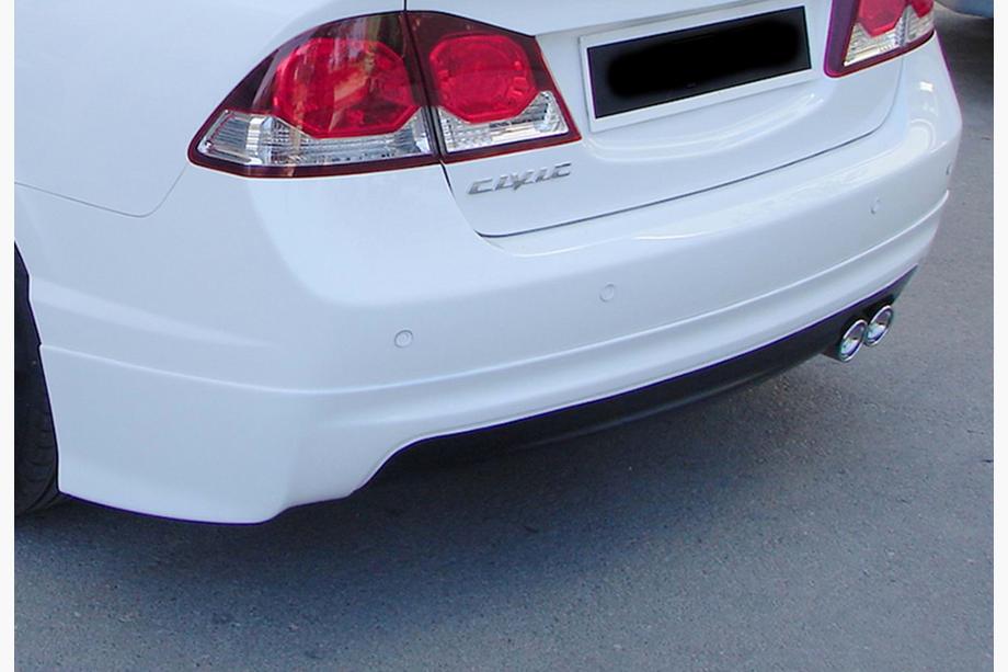 Honda Civic Sedan VIII 2006-2011 Heckdiffusor DPT V-1 (Schwarz Glanz) Foto 1