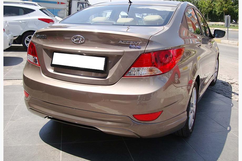 Hyundai Accent 2011-2017 Heckdiffusor DPT (Schwarz Glanz) Foto 3