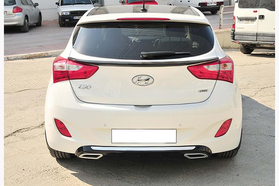Hyundai I-30 2012-2017 Heckdiffusor DPT V-2 (Schwarz Glanz) Image