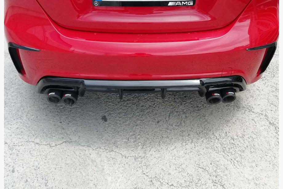 Mercedes A-class W176 2012-2018 Heckdiffusor DPT (2012-2015, für Brabus, Schwarz Glanz) Image