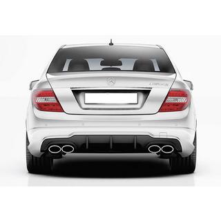 Heckdiffusor DPT (2011-2014, für AMG SD, Schwarz Glanz) Mercedes C-class W204 2007-2015 Foto 3