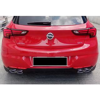Heckdiffusor DPT V-1 (HB, Schwarz Glanz) Opel Astra K 2016-2021 Foto 1