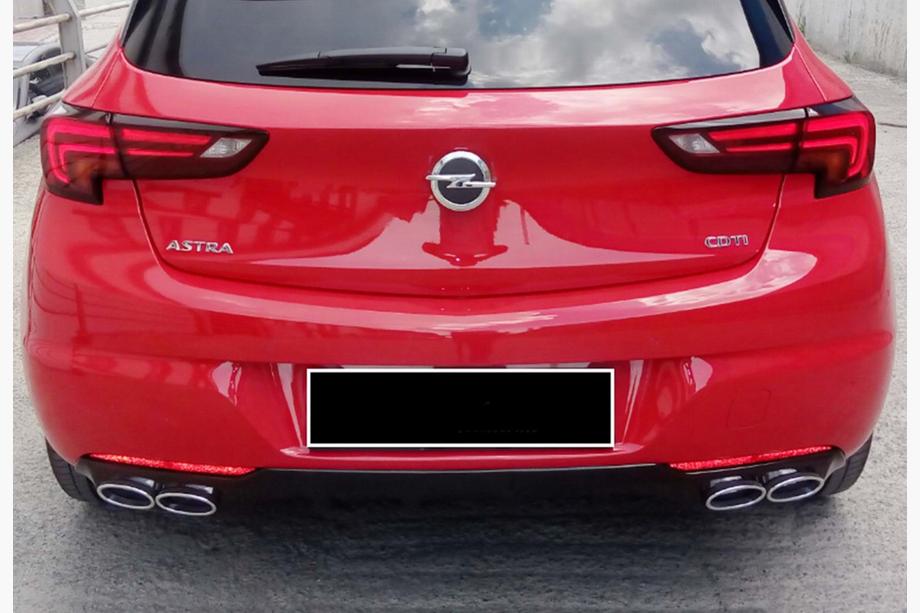 Opel Astra K 2016-2021 Heckdiffusor DPT V-1 (HB, Schwarz Glanz) Image
