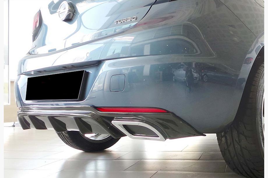 Opel Astra K 2016-2021 Heckdiffusor DPT V-2 (HB, Schwarz Glanz) Image