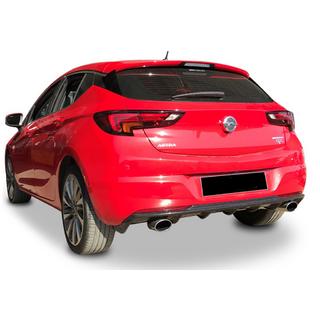 Heckdiffusor DPT V-3 (HB, Schwarz Glanz) Opel Astra K 2016-2021